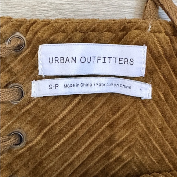 UO Kensie Corduroy Lace-Back Mini Dress - Picture 5 of 5